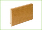 Skirting board veneered with oak veneer - unpainted  9,5*1,5